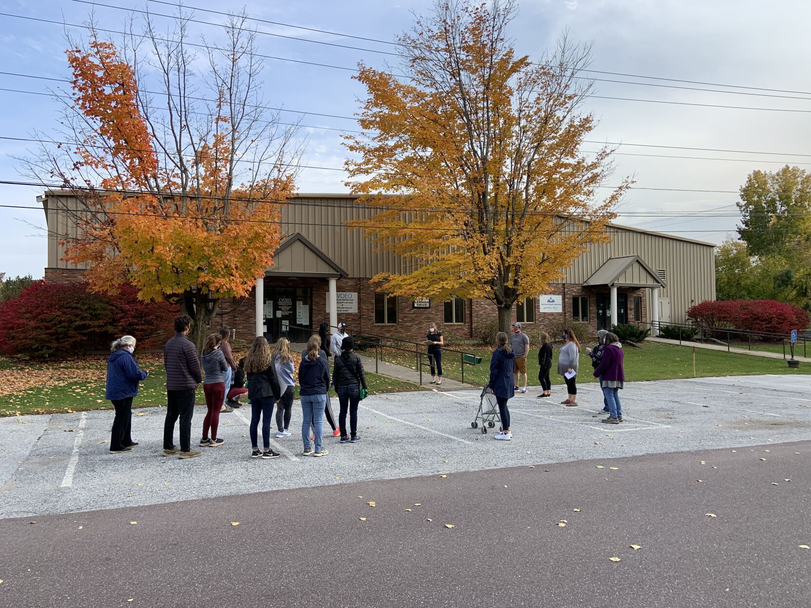 Students visit community action
